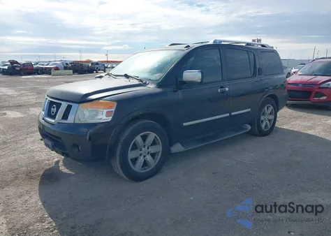 2011 Nissan Armada Platinum from USA, damaged, VIN 5N1BA0NF9BN610354